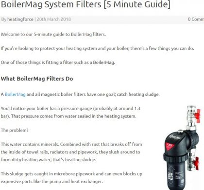 BoilerMag Featured on Popular Heating Force Blog